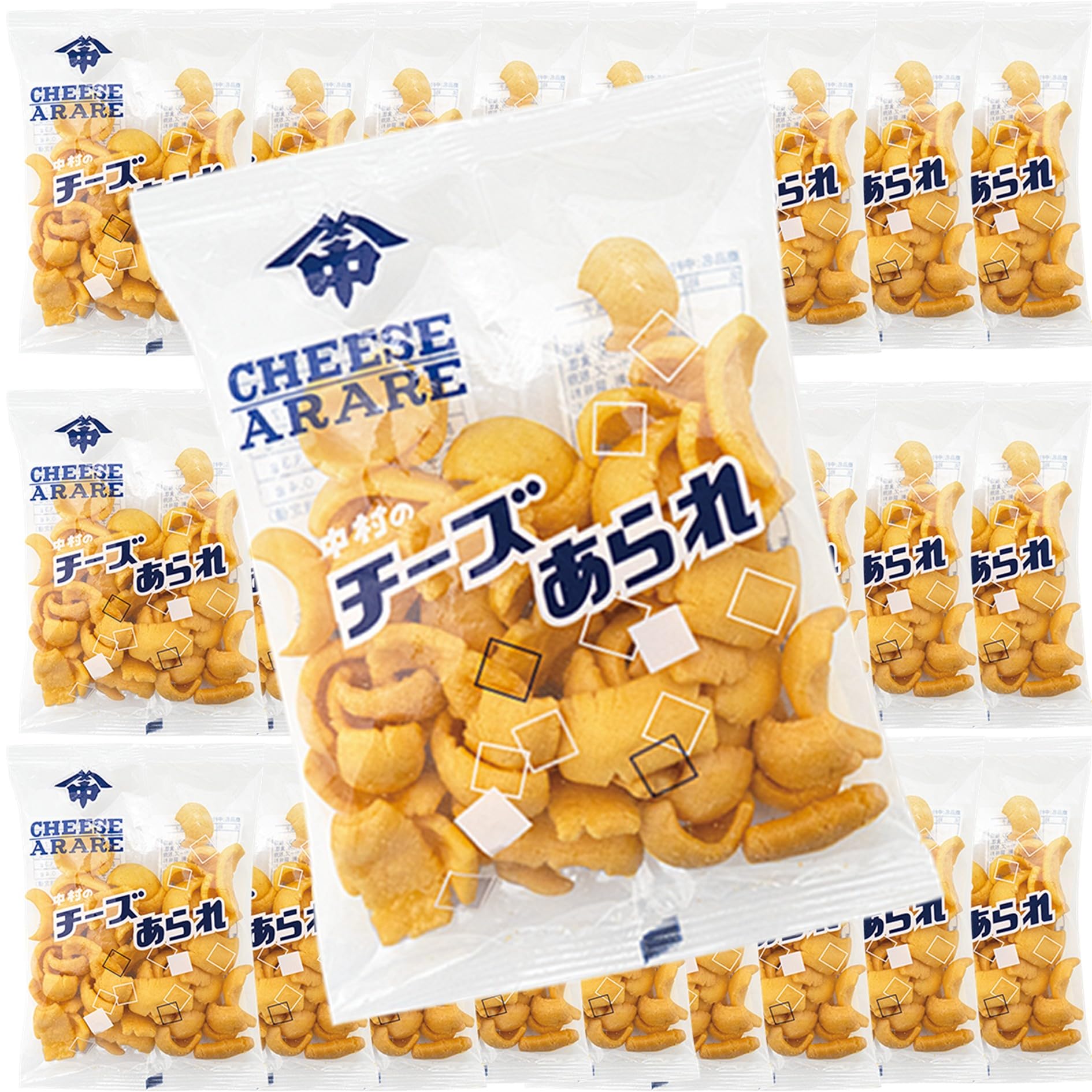 Amazon.co.jp: 中村製菓 チーズあられ 60袋 【 選べる 数量 】 おやつ